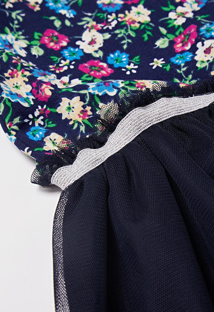 Pop Candy - Girls mesh dress - navy