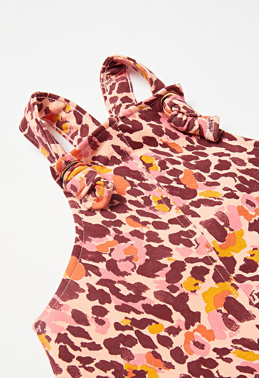 Quimby - Girls pinafore & blouse set - pink