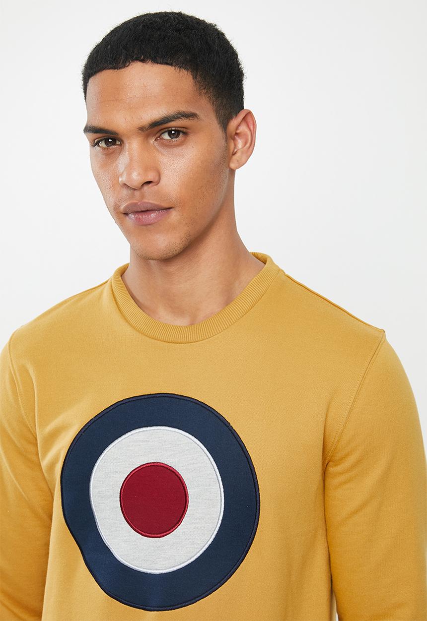 Ben Sherman - Target sweatshirt crew - yellow
