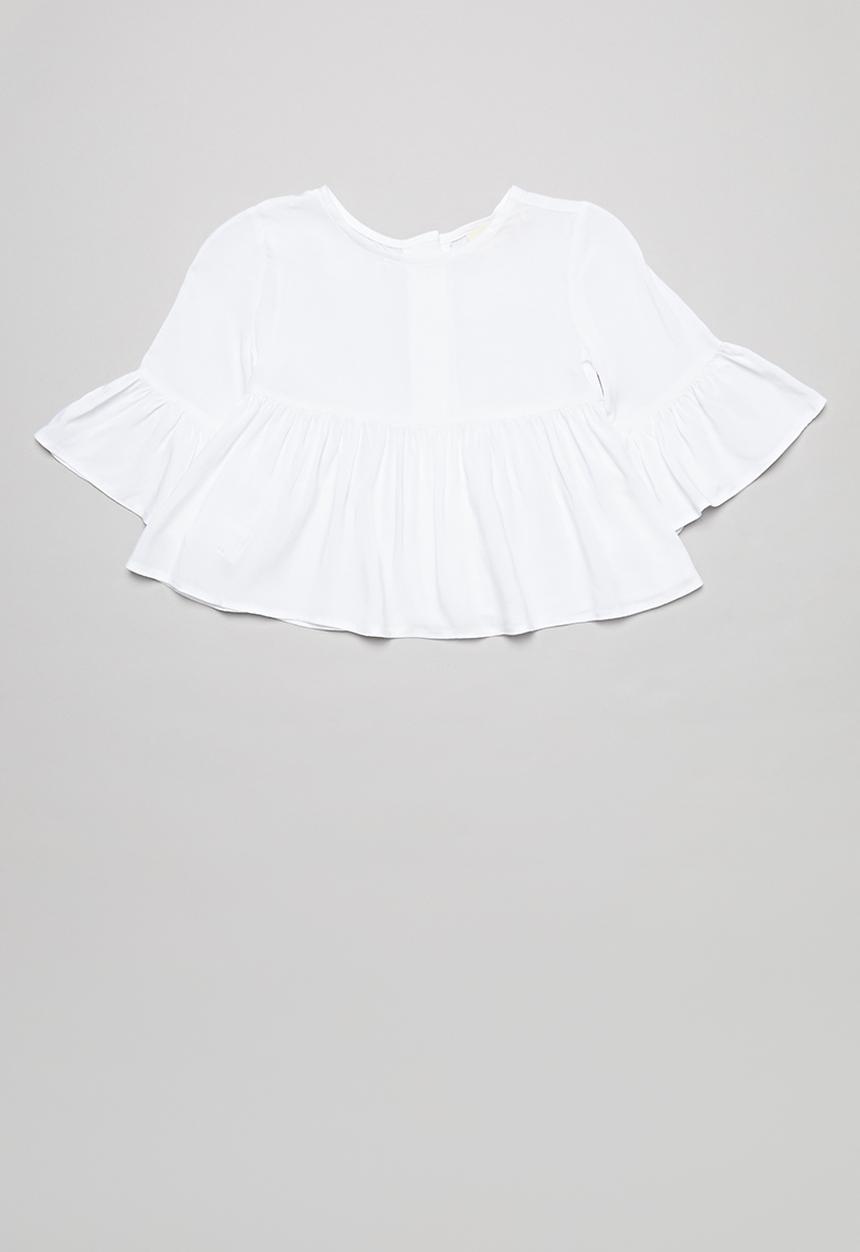 Superbalist Kids - Peplum blouse - white