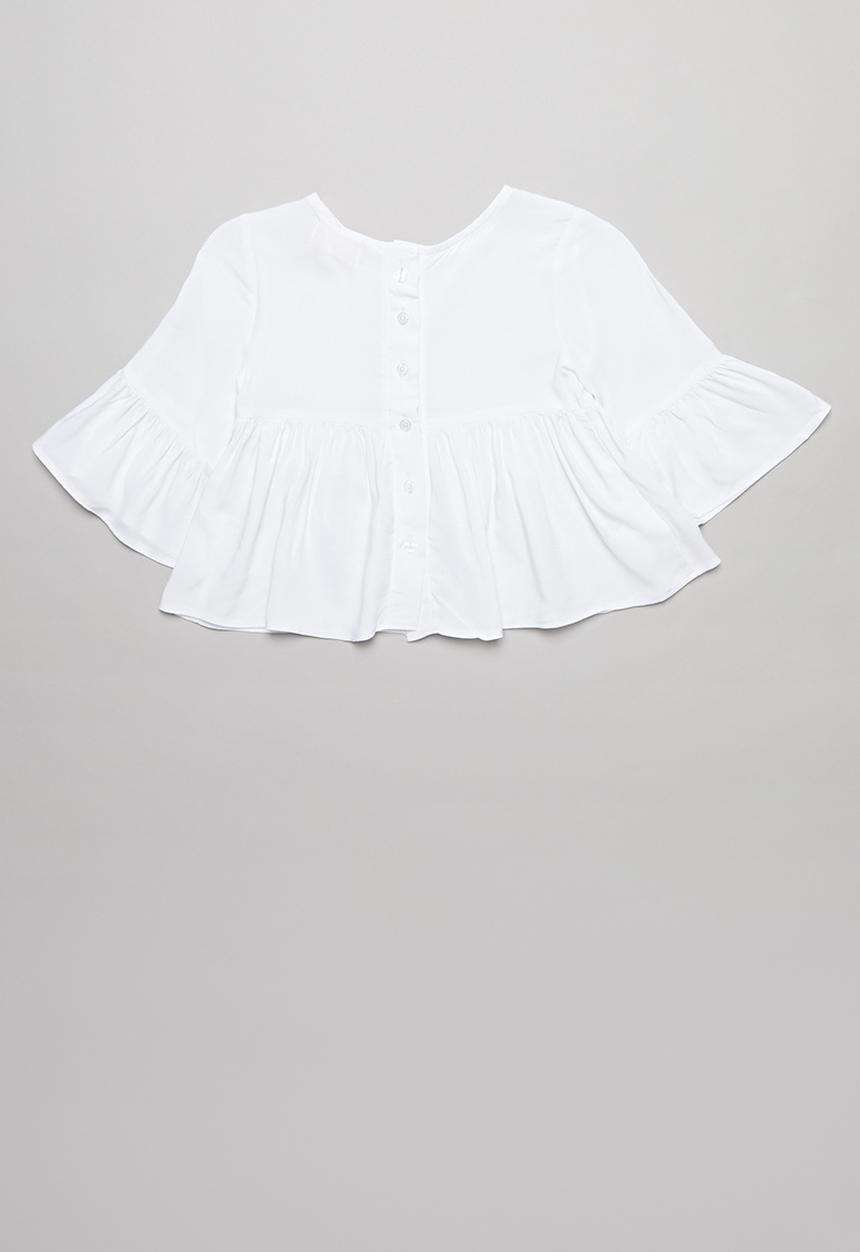 Superbalist Kids - Peplum blouse - white