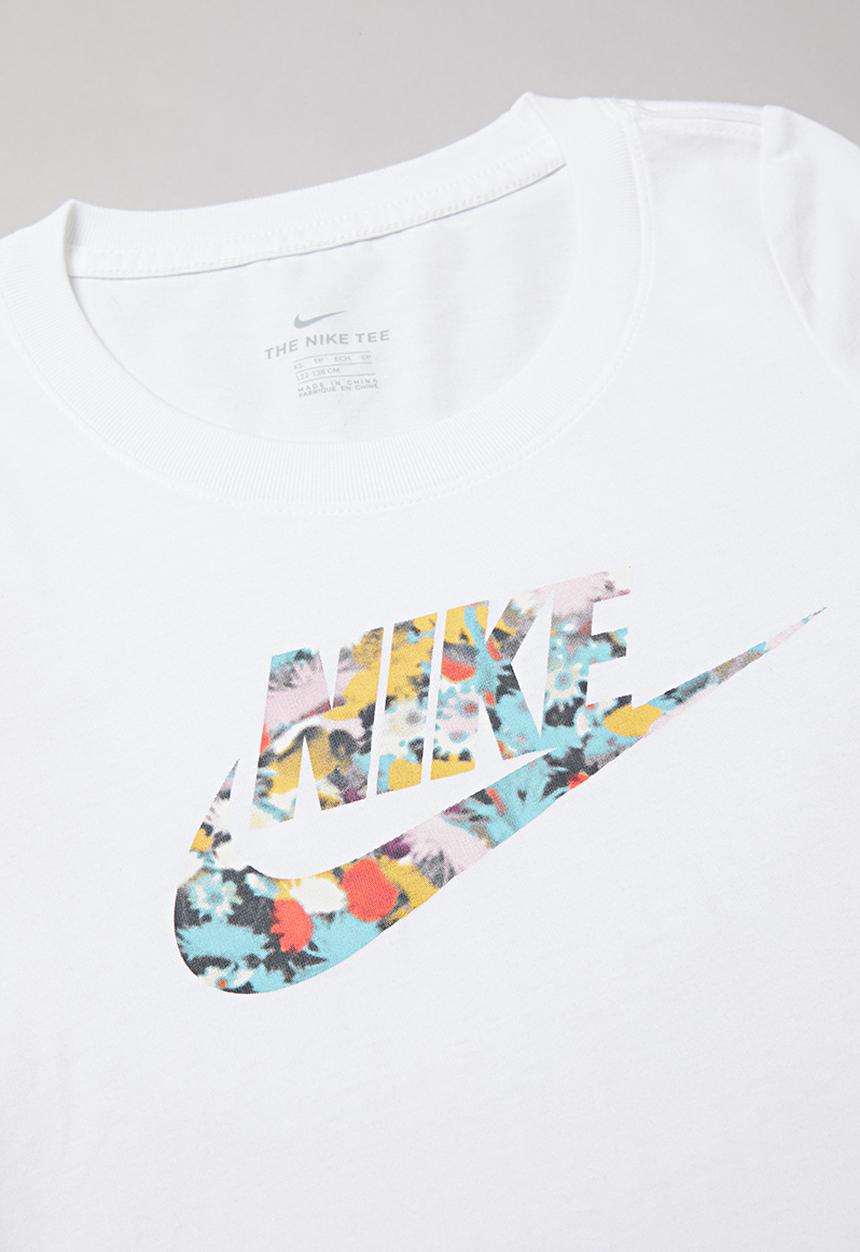 Nike - Girls nsw tee dye scoop futura uv - white