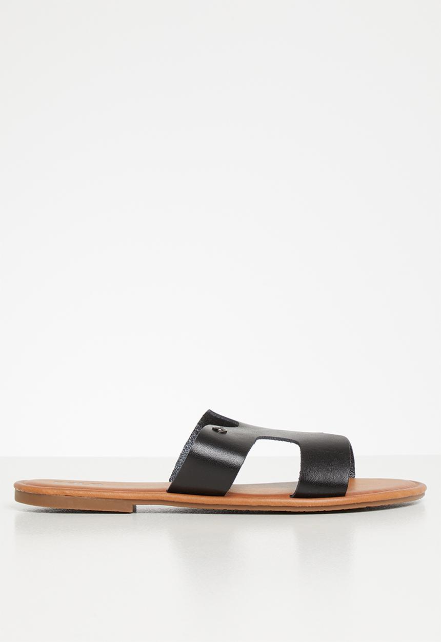 POLO - Caroline flat sandal - black