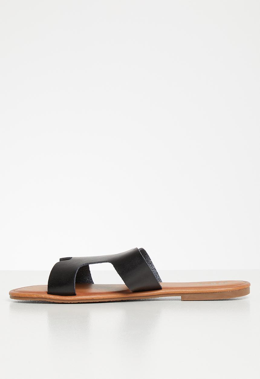 POLO - Caroline flat sandal - black