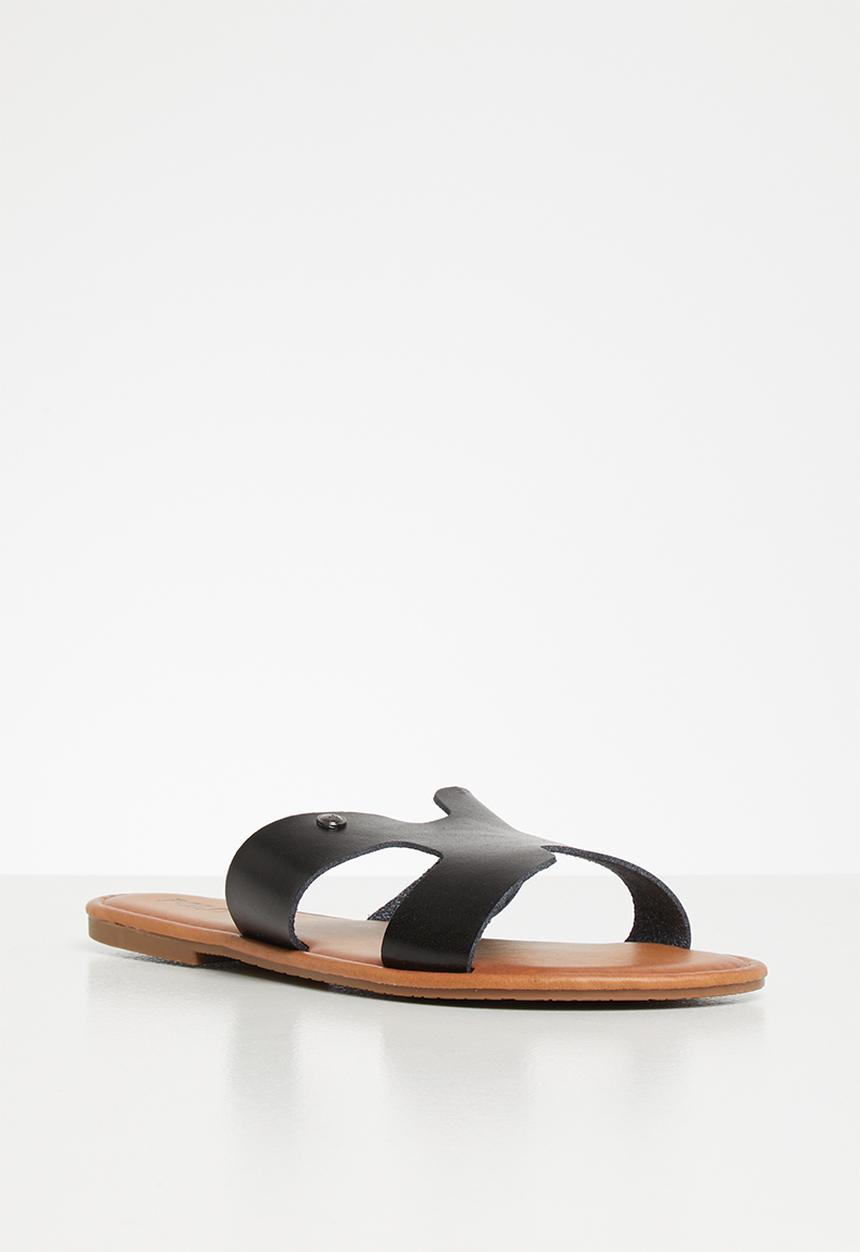 POLO - Caroline flat sandal - black