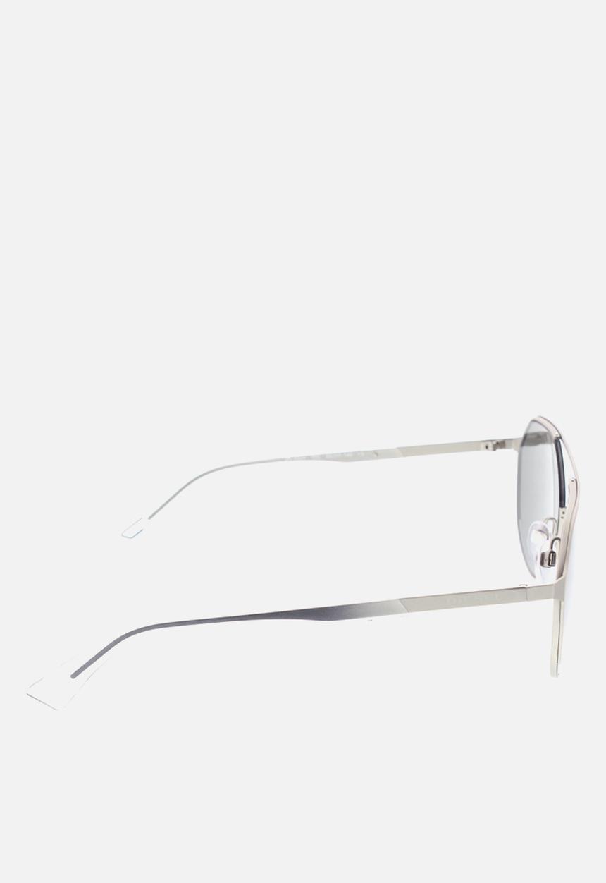 Diesel Eyewear - Shiny palladium frame 56-17-140 - grey