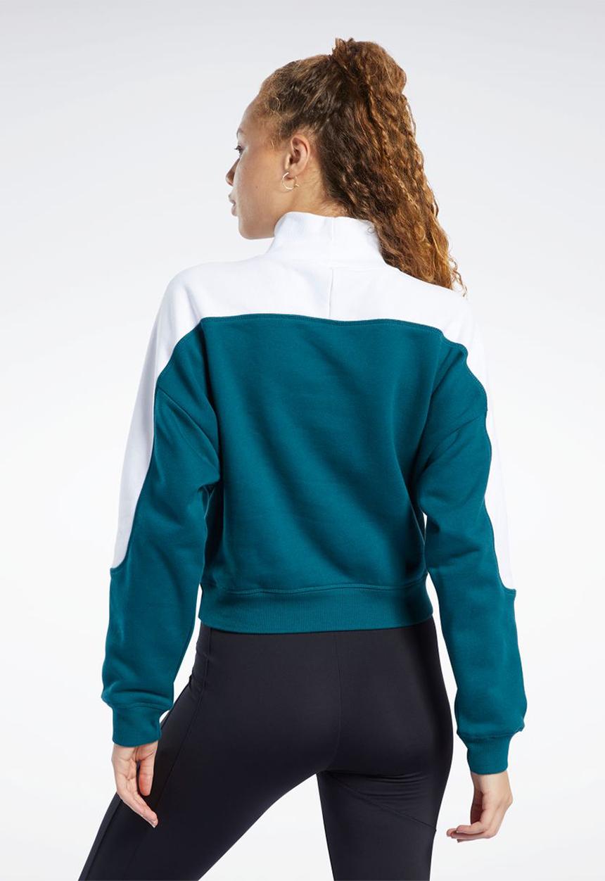 Reebok - Classics turtleneck - green & white