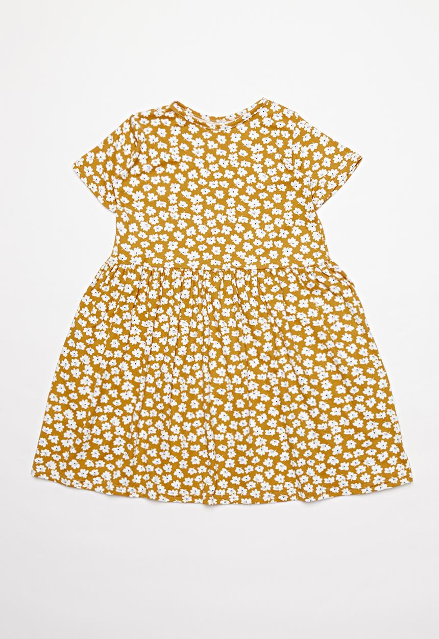Pop Candy - Printed dress - ochre