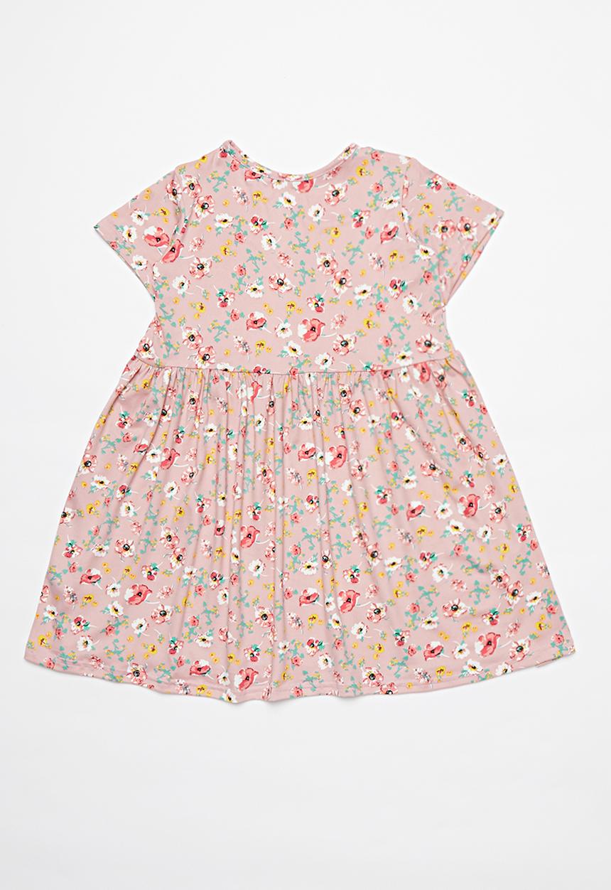 Pop Candy - Printed short sleeve dress - pink