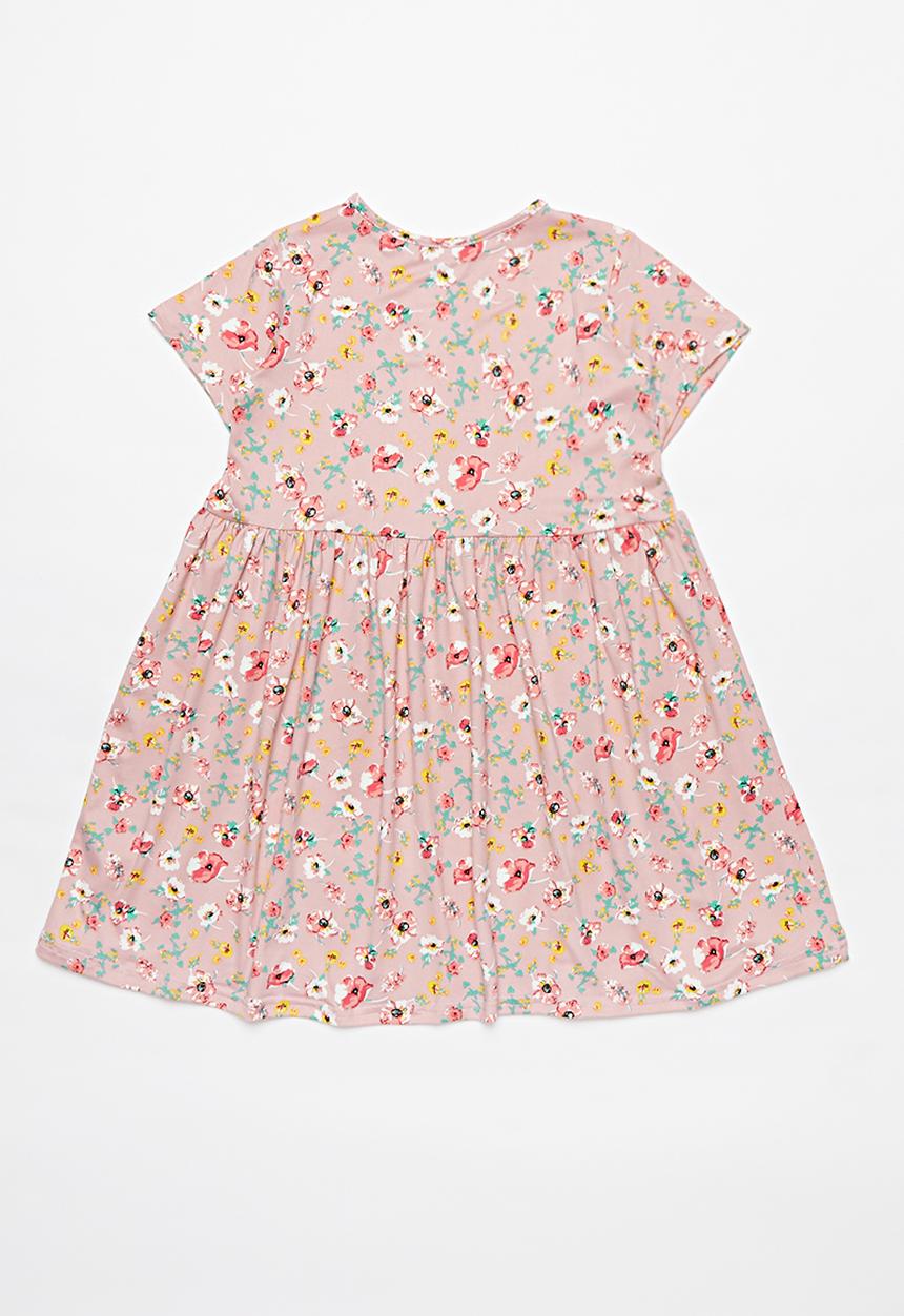 Pop Candy - Printed short sleeve dress - pink
