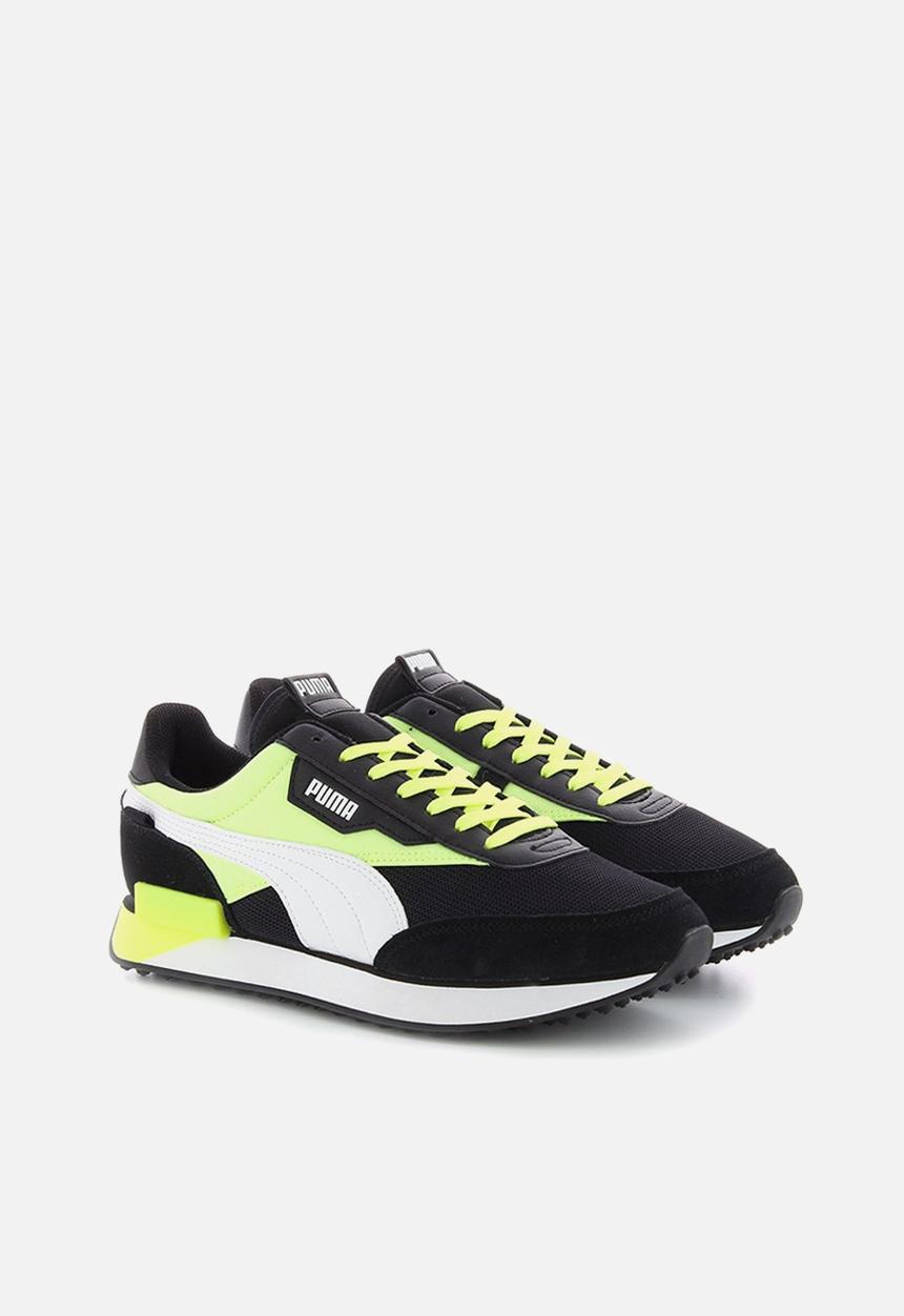 PUMA - Future rider neon play - Puma black-fizzy yellow