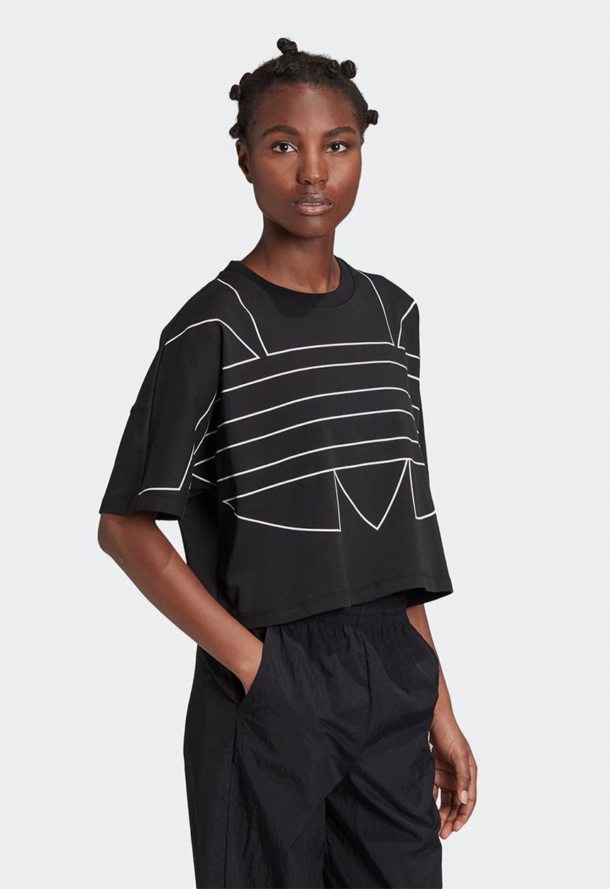 adidas Originals - Cropped tee - black