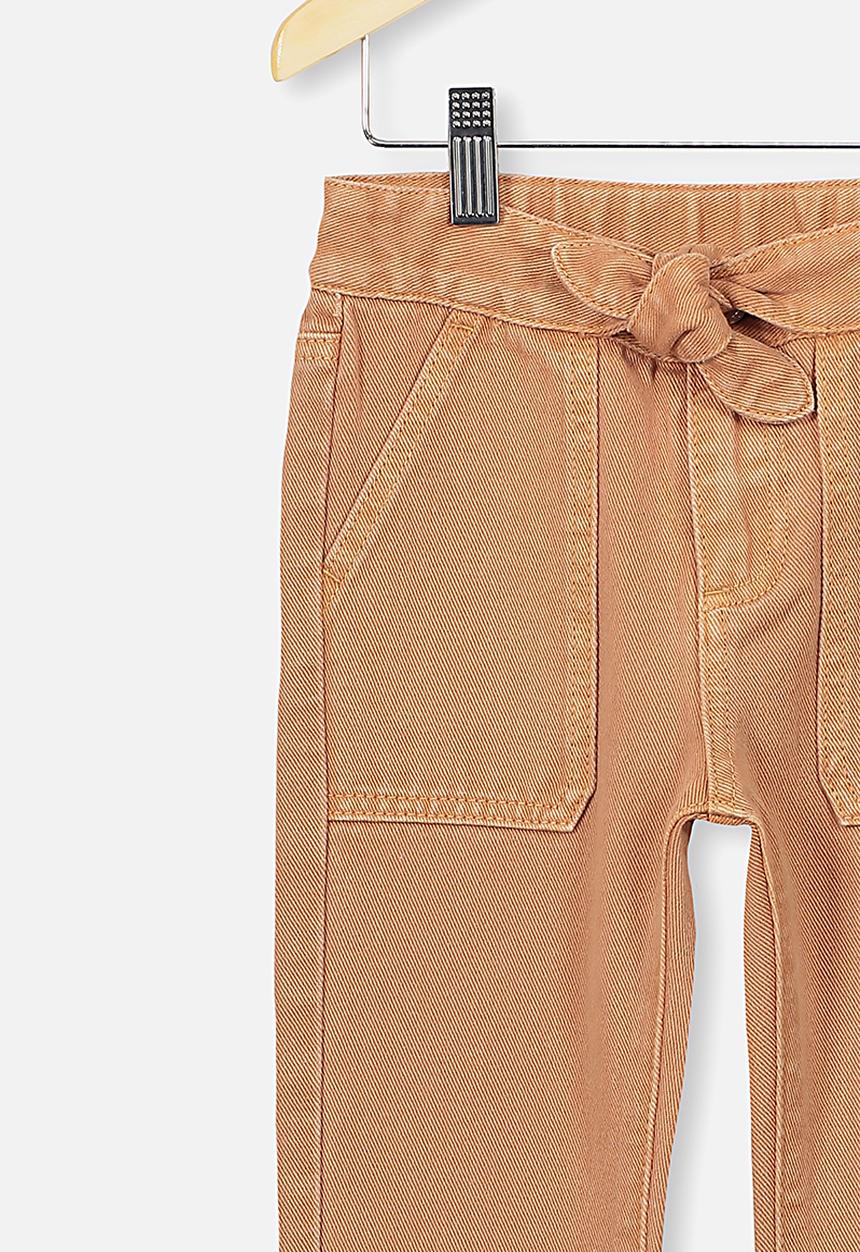Cotton On - Blair tie front jean - brown 