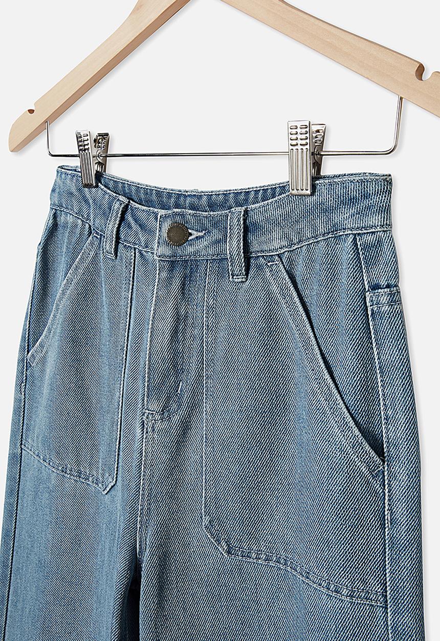 Free by Cotton On - Elka wide leg jean - blue