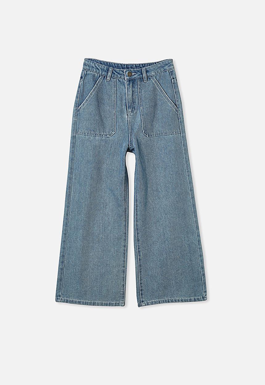 Free by Cotton On - Elka wide leg jean - blue