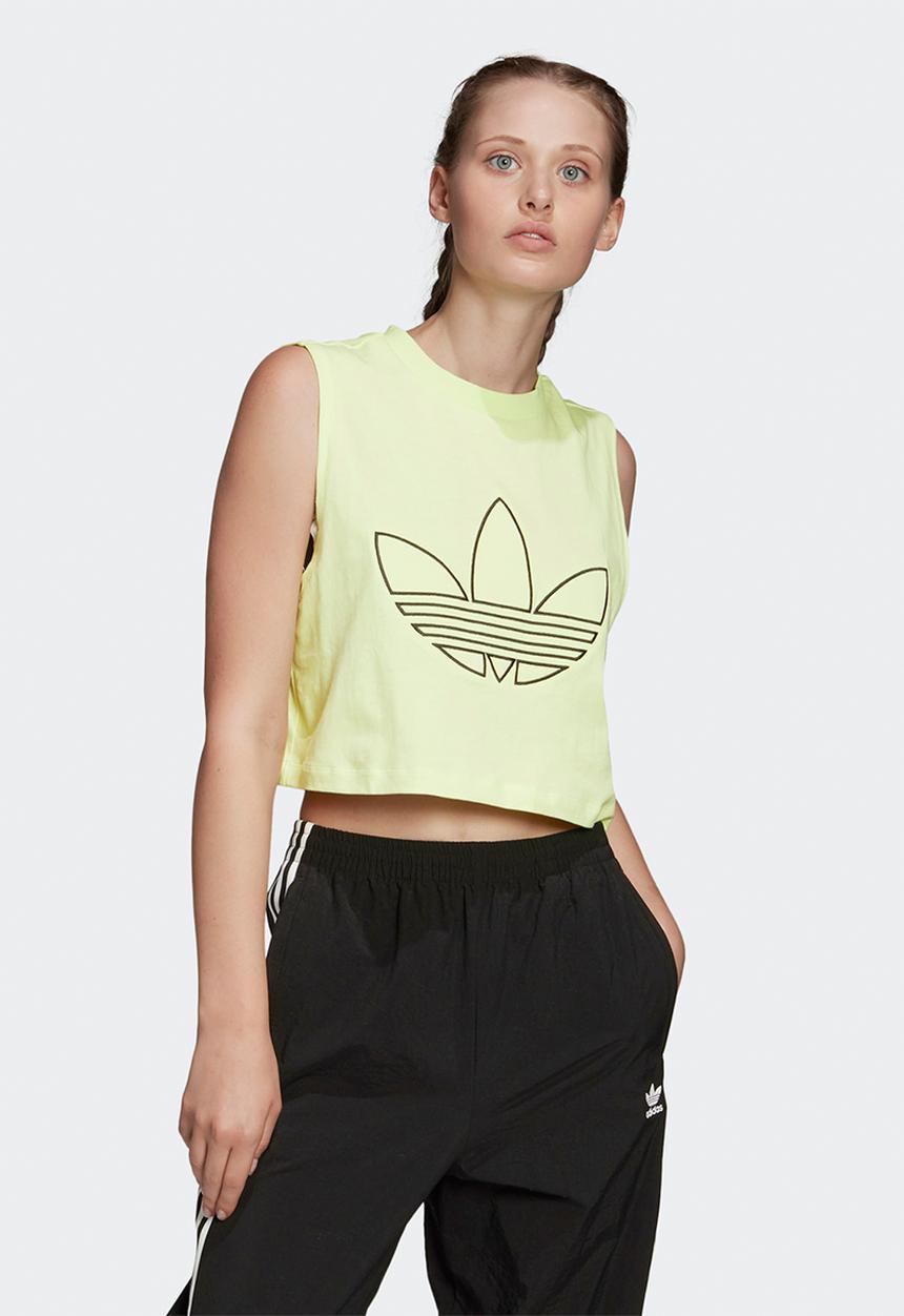 adidas Originals - Fakten cropped tank - yellow
