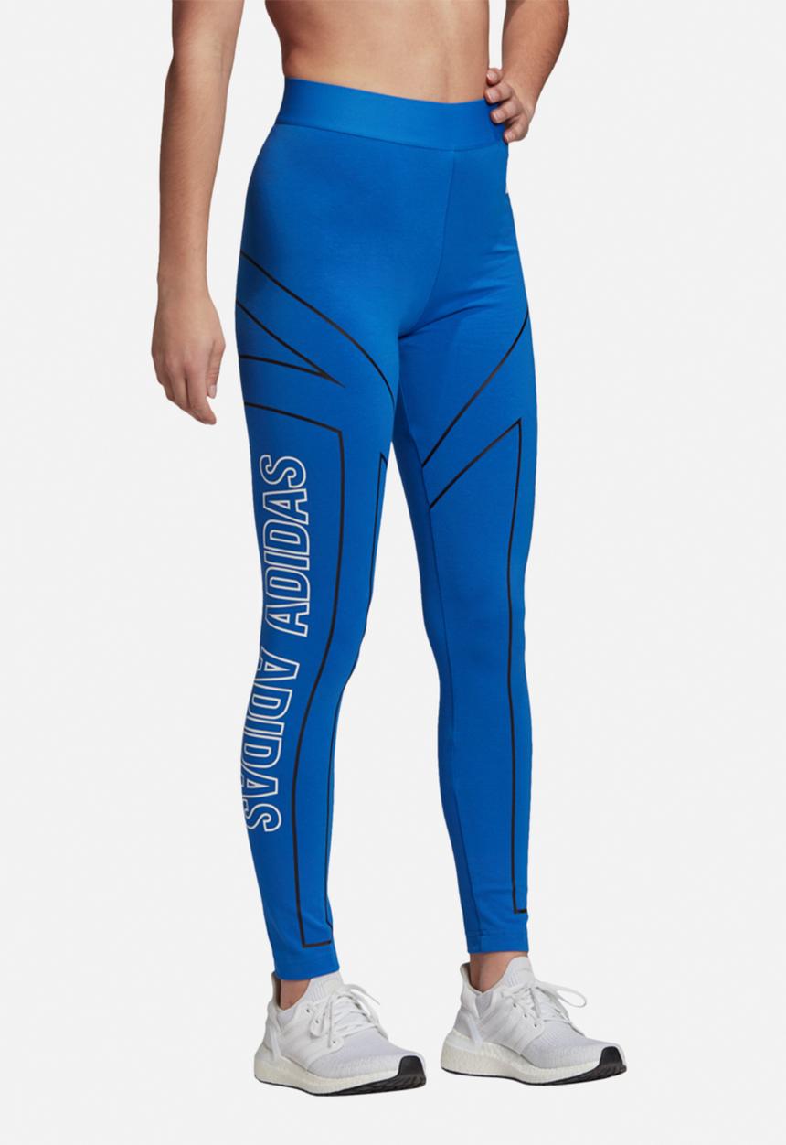 adidas Performance - Graphic tights - blue