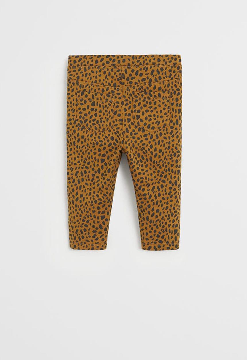 MANGO - Leggings terry - brown & black 