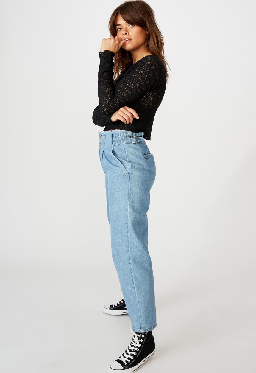 Factorie - Long sleeve dainty texture - black