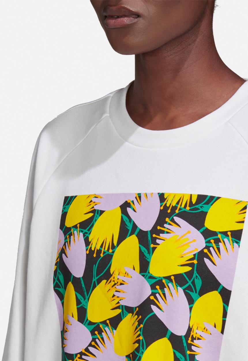 adidas Originals - Bellista graphic sweater - white