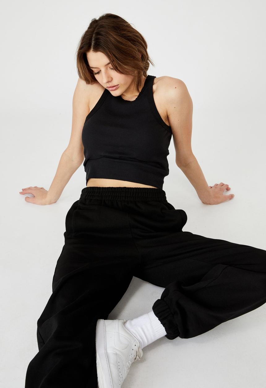 Factorie - Racer rib tank - black