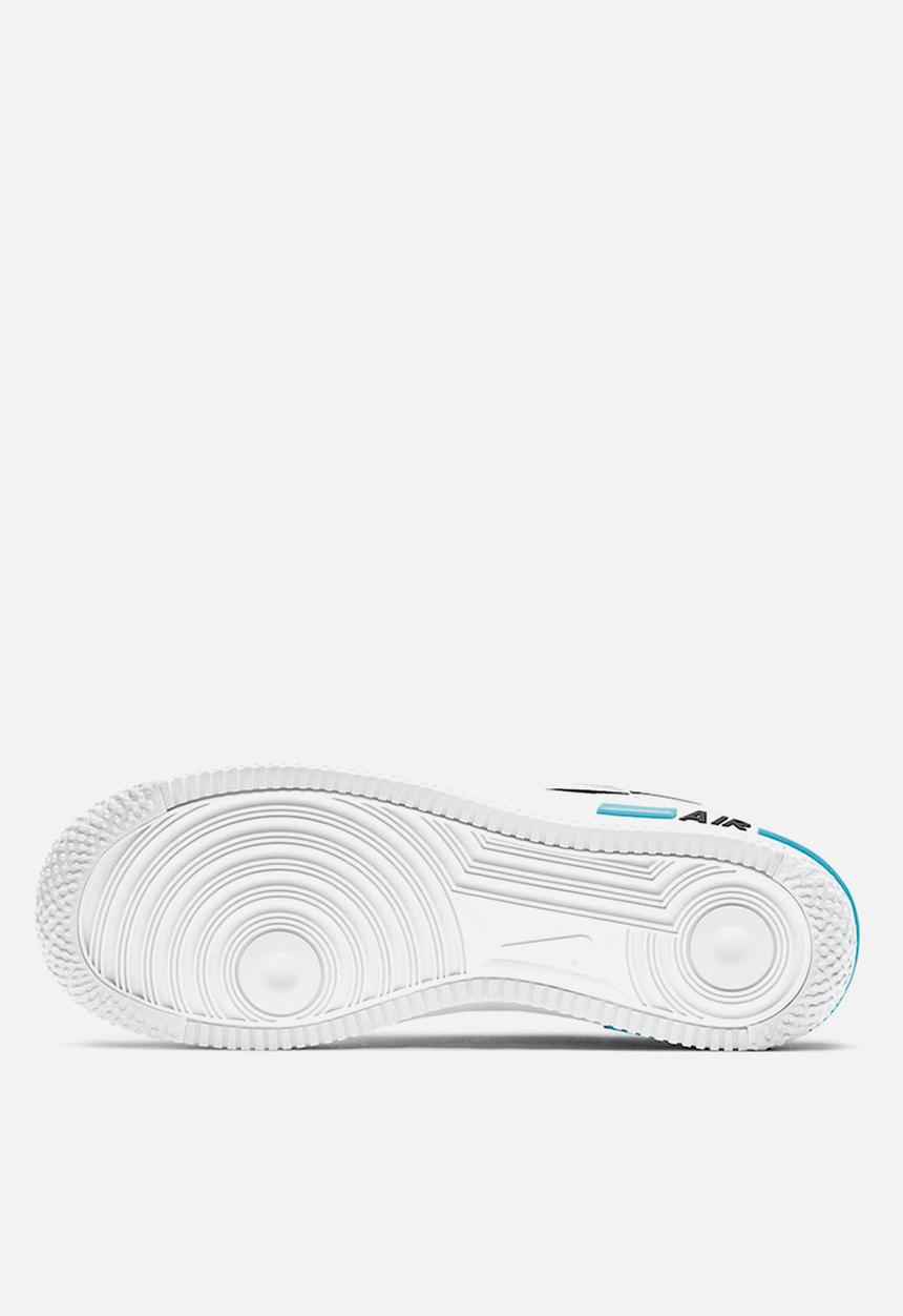 Nike - Air Force 1 react - white / black-astronomy blue-laser crimson