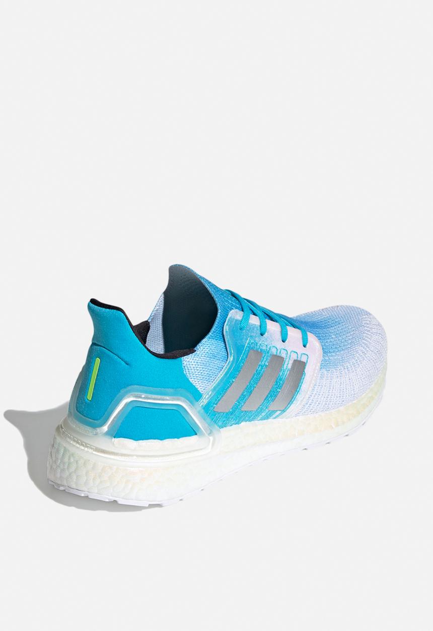 adidas Performance - UltraBOOST - ftwr white / silver met. / signal cyan