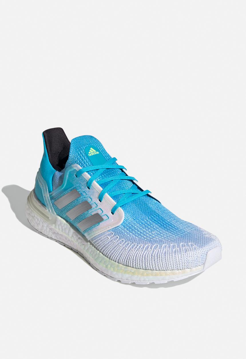 adidas Performance - UltraBOOST - ftwr white / silver met. / signal cyan