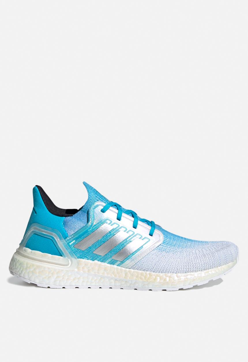 adidas Performance - UltraBOOST - ftwr white / silver met. / signal cyan