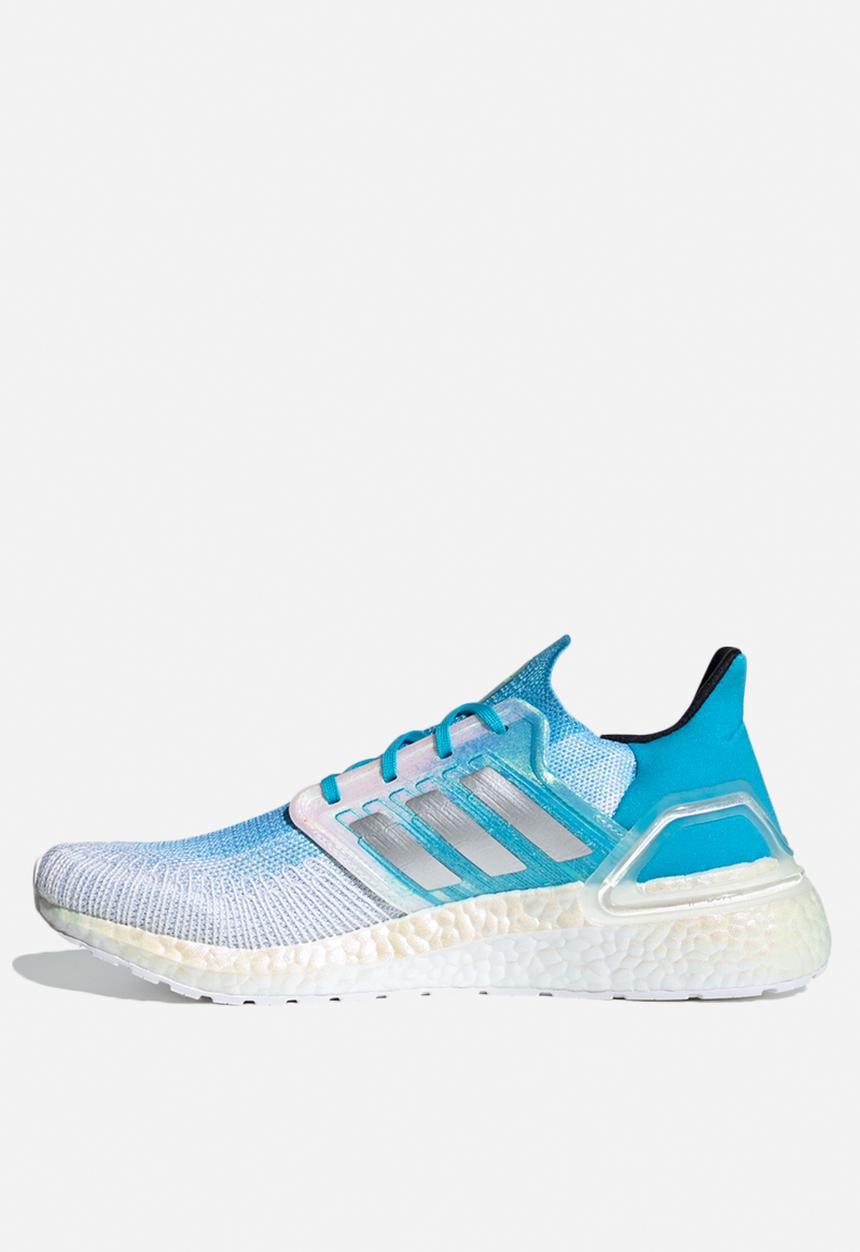 adidas Performance - UltraBOOST - ftwr white / silver met. / signal cyan