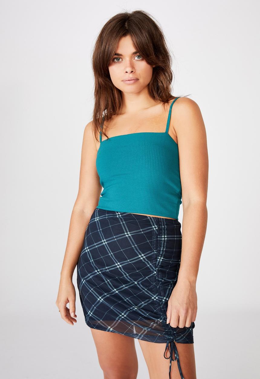 Factorie - Ribbing cami - pacific