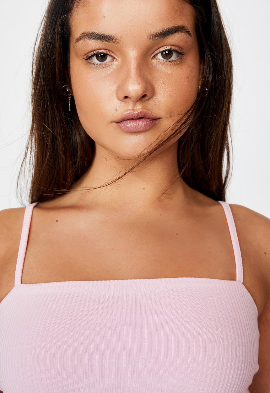 Factorie - Ribbing cami - surf pink