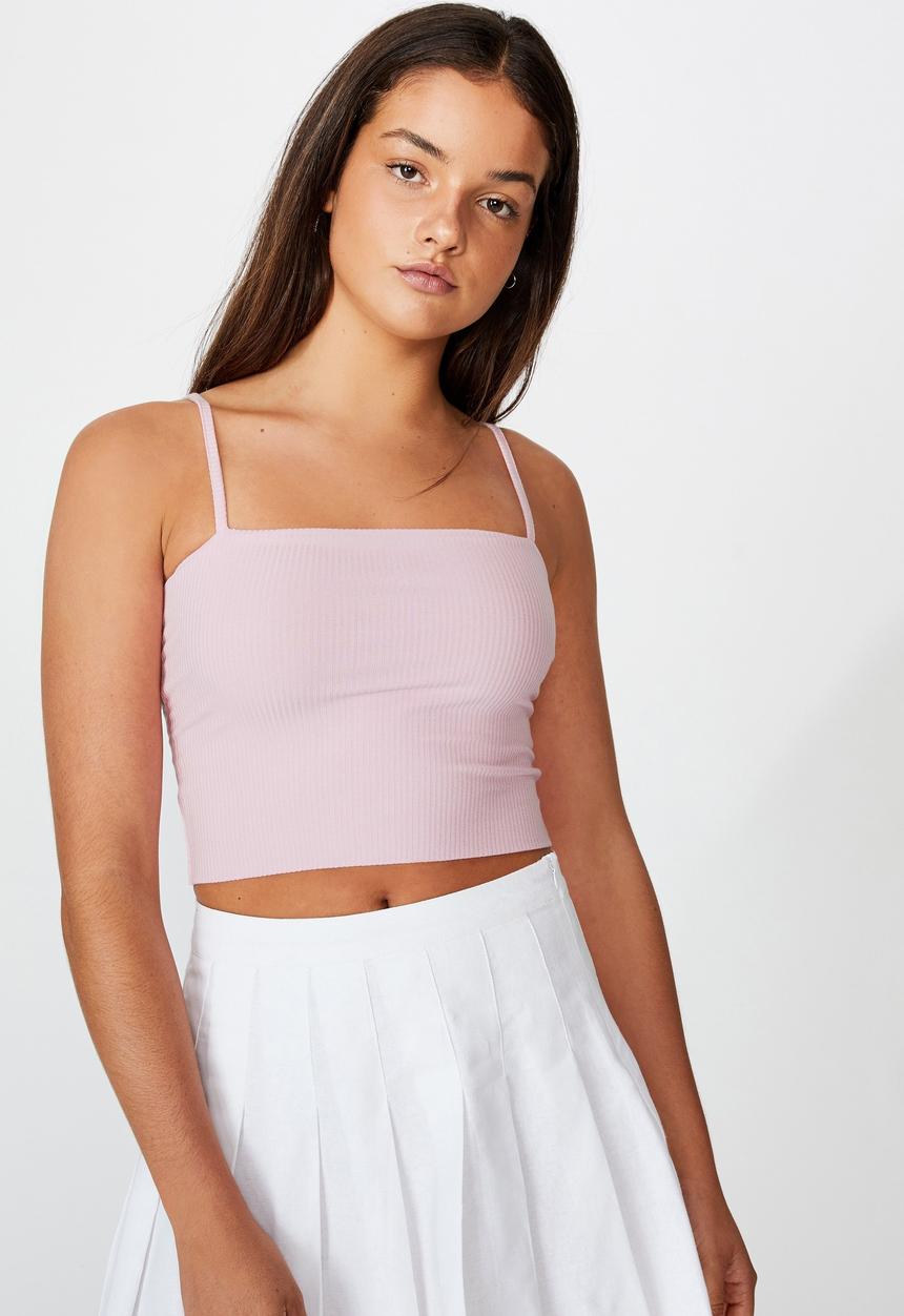 Factorie - Ribbing cami - surf pink