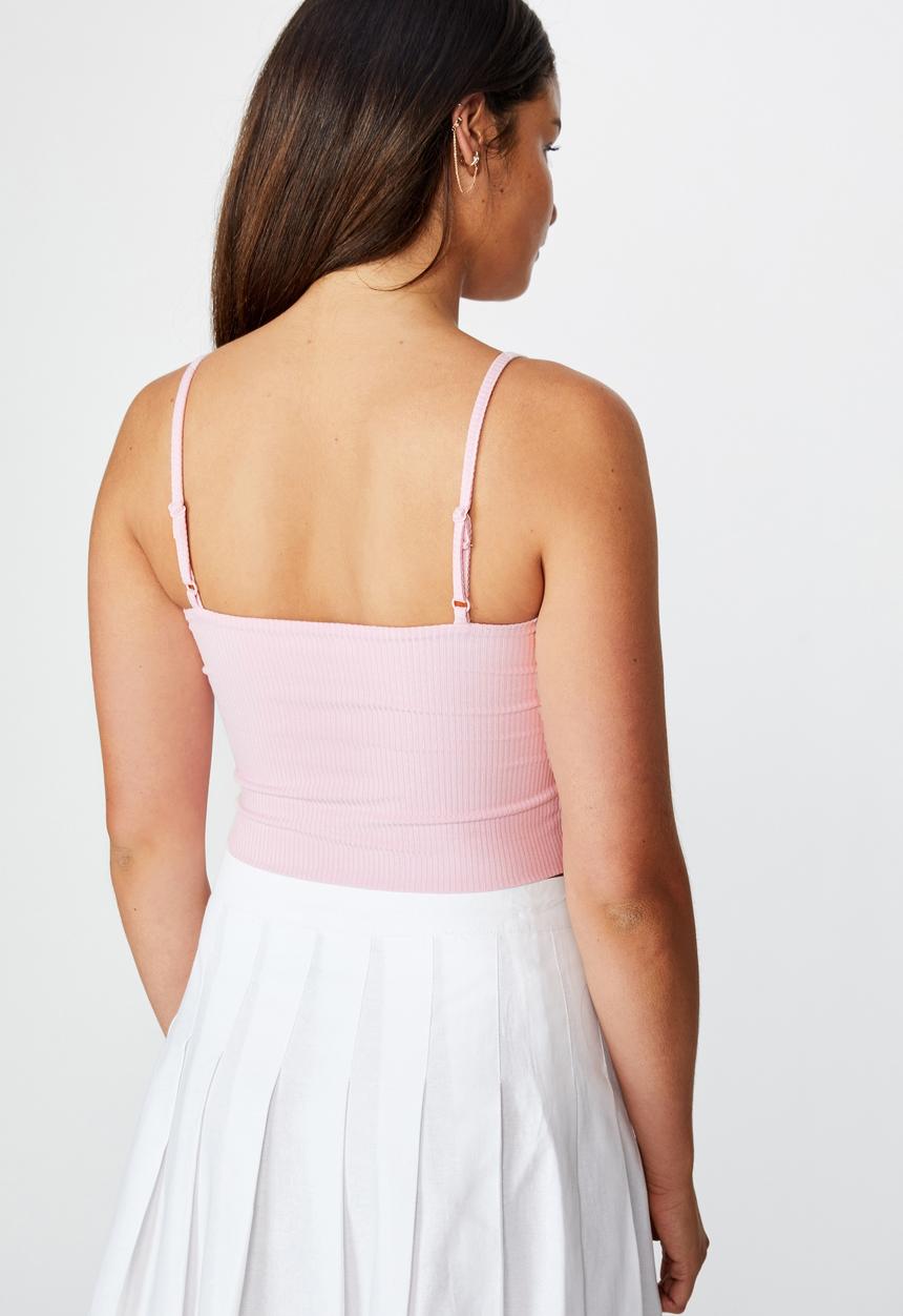 Factorie - Ribbing cami - surf pink