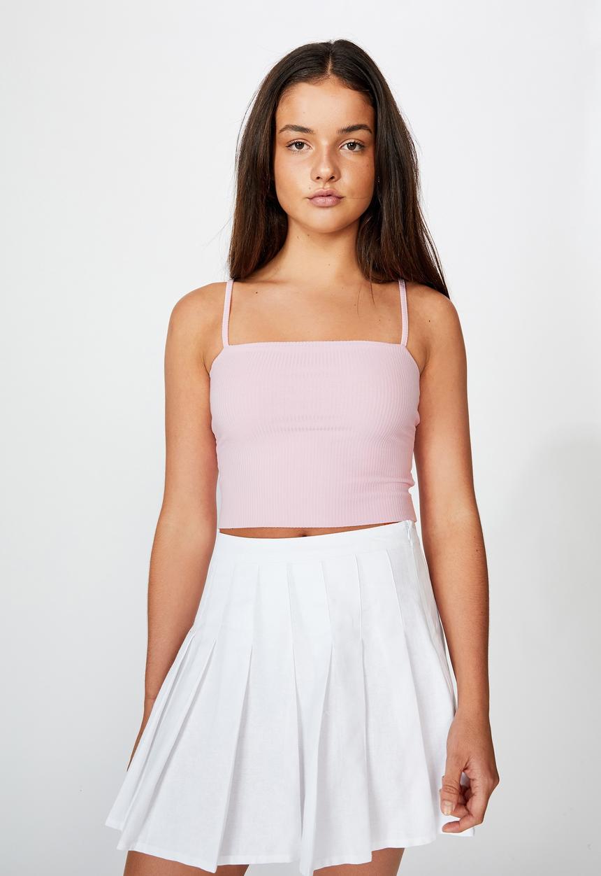 Factorie - Ribbing cami - surf pink