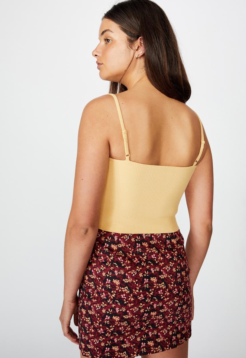 Factorie - Ribbing cami - tempura yellow