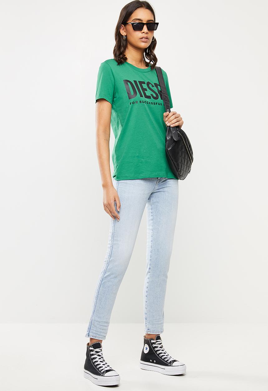 Diesel  - T-sily T-shirt - green