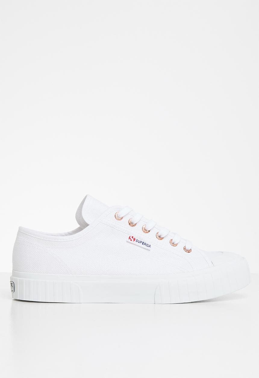 SUPERGA - 2630 Chunky sole - white & rose gold