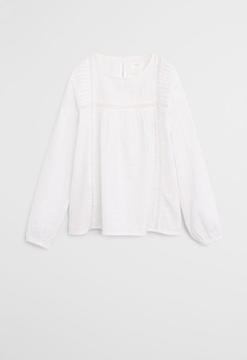 MANGO - Shirt alan - cream 