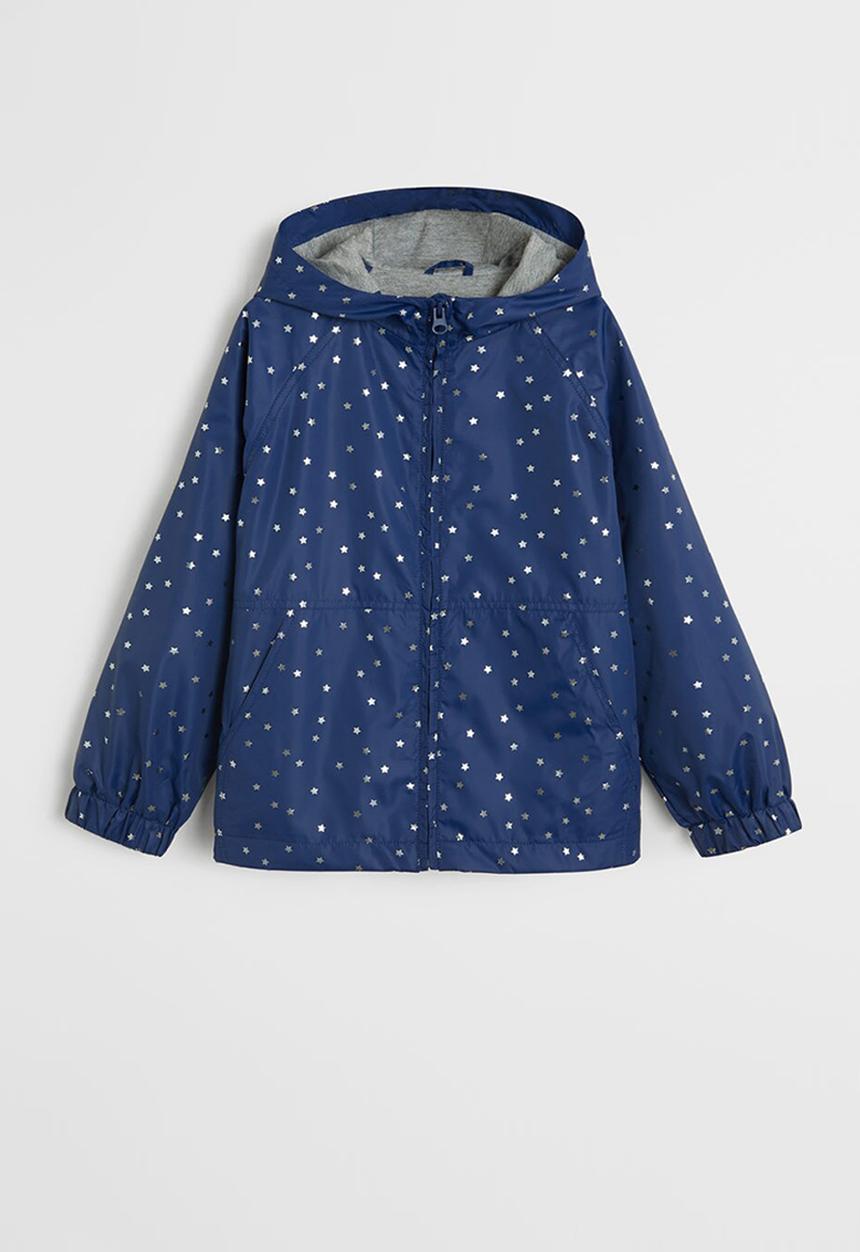 MANGO - Jacket centen  - navy & white 