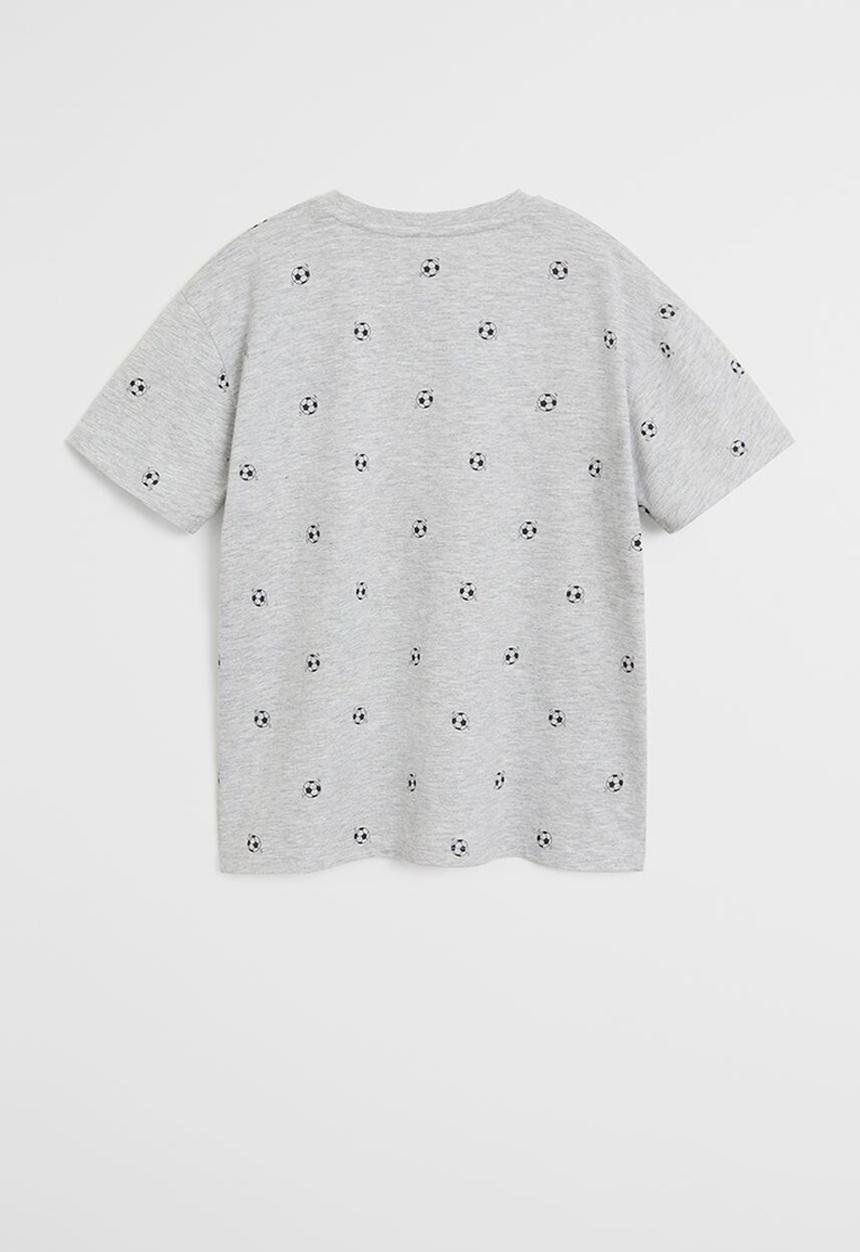 MANGO - T-shirt stamp  - gray
