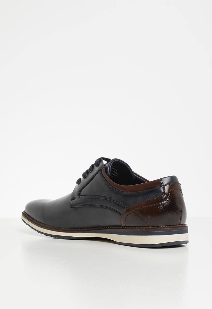 Gino Paoli - Two tone lace up unit sole - blue & brown 