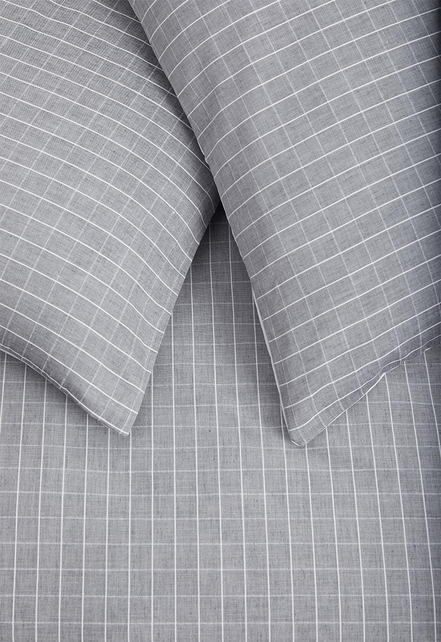 Sixth Floor - Yarn dye cotton duvet set - charcoal