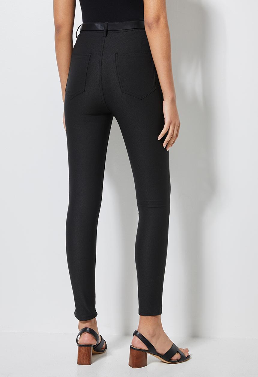 Superbalist - Stretch skinny trousers - black