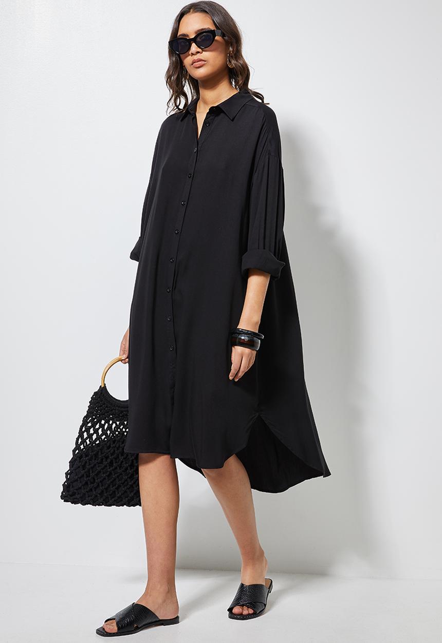 Superbalist - Shirt dress - black