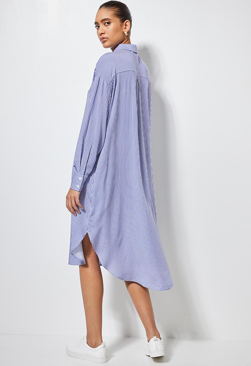 Superbalist - Shirt dress - blue & white