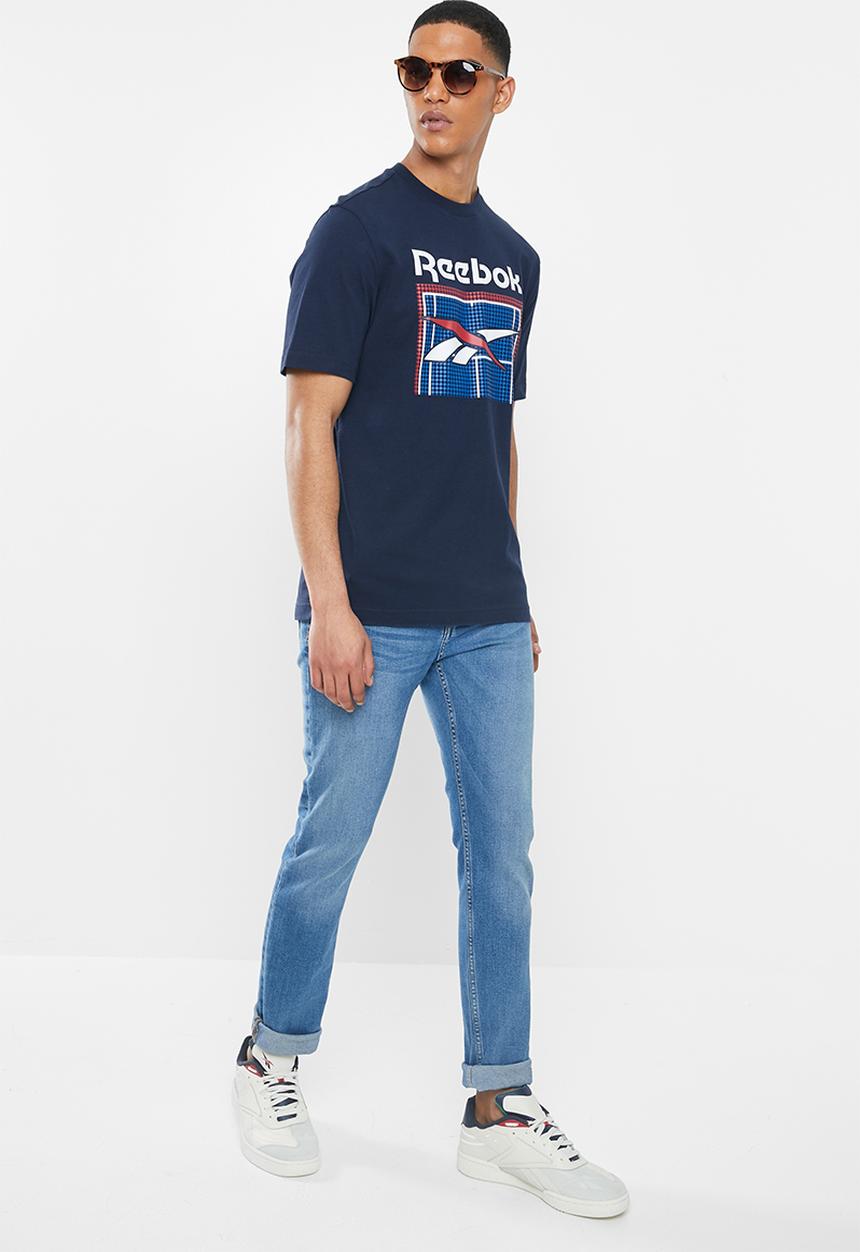 Reebok - Classic tennis court short sleeve tee - navy