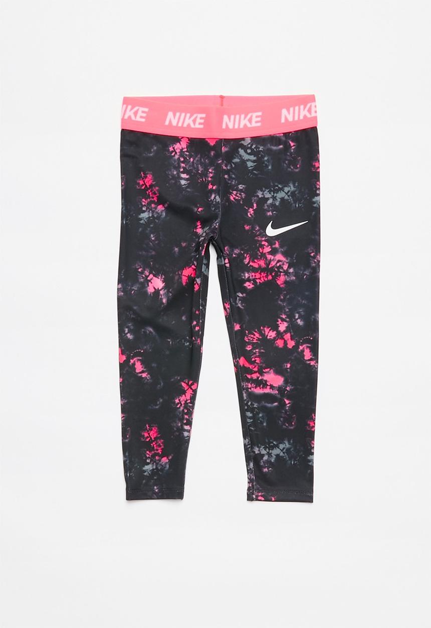 Nike - Nike jdi rainbow wash legging - black & pink 