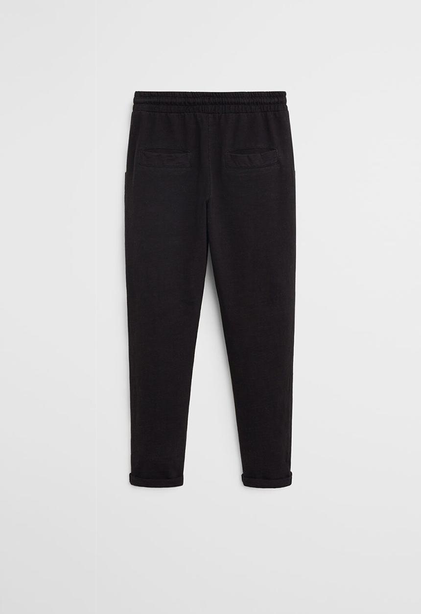 MANGO - Trousers sluby - black