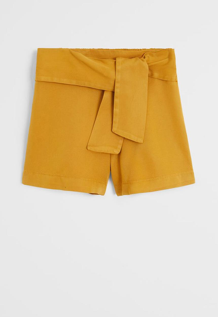 MANGO - Shorts line - yellow 